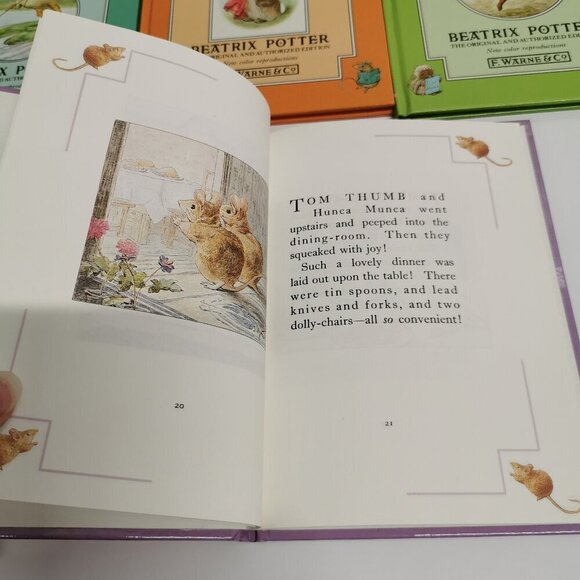 Beatrix Potter Set of 5 Books Small Illustrated Kids Stories Peter Rabbit - Picture 7 of 8
